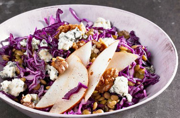 Blue cheese lentil and pear salad Blue cheese lentil and pear salad