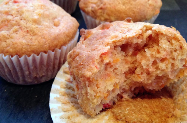 Beetroot and carrot muffins