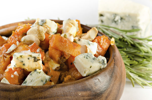 Roasted pumpkin and Gorgonzola salad
