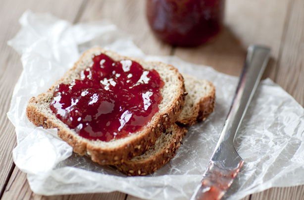 Strawberry and vanilla jam