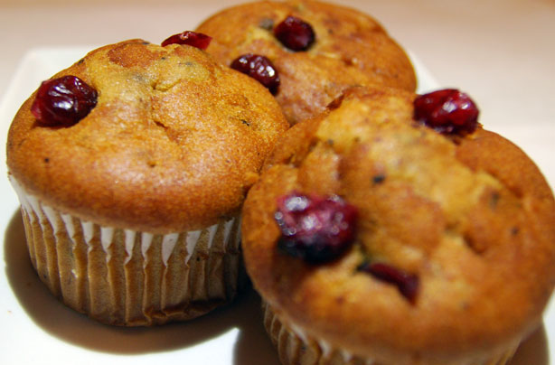Stilton and cranberry muffins