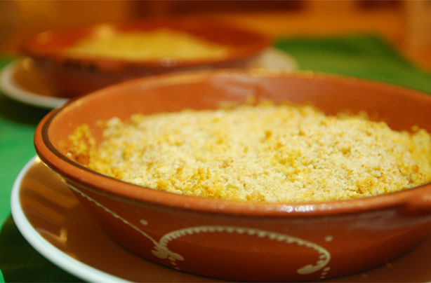 Avocado and prawn bake