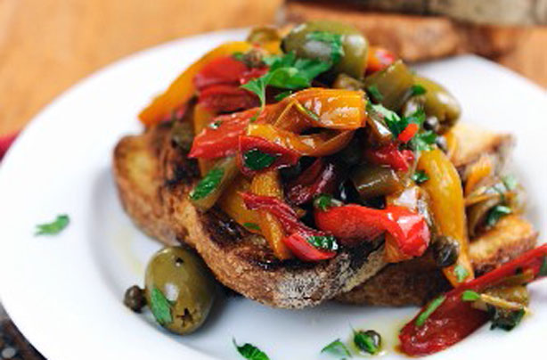 Bruschetta peperonata