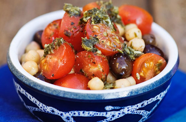 Chickpea pesto salad Chickpea pesto salad