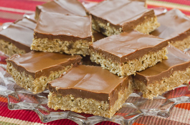 Chocolate and peanut butter bars