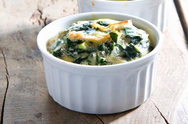 Spinach, onion and egg bake Spinach, onion and egg bake