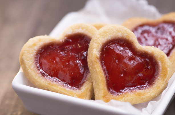 Jammy Dodger hearts Jammy Dodger hearts