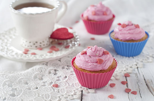Strawberry kisses cupcakes Strawberry kisses cupcakes