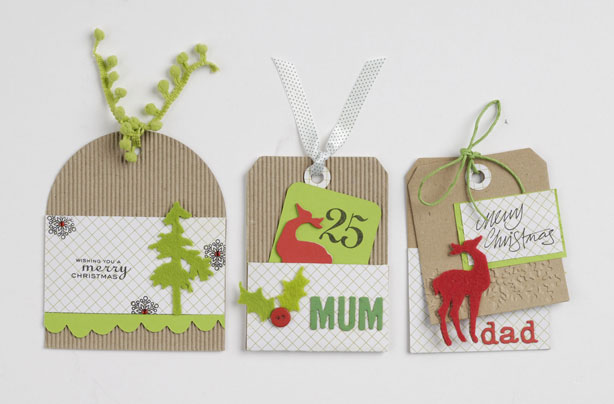 Christmas cards as gift tags Christmas cards as gift tags