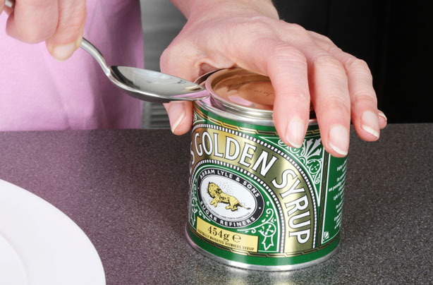 Syrup tins as vases Syrup tins as vases