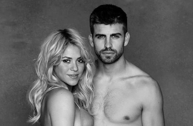 Pregnant Shakira and husband