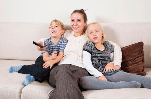 watching TV with kids watching TV with kids