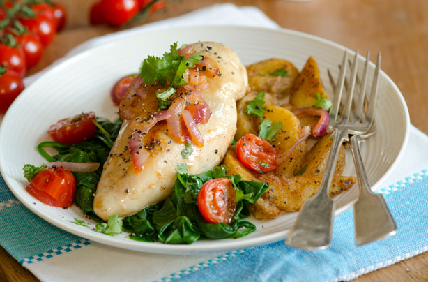 Garlic spinach chicken