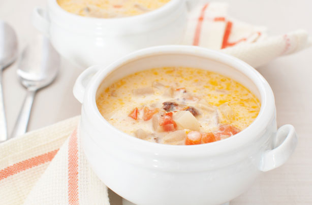 Quick curried fish soup