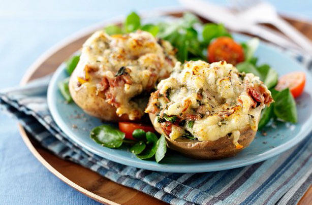 Cheese and tuna jackets Cheese and tuna jackets