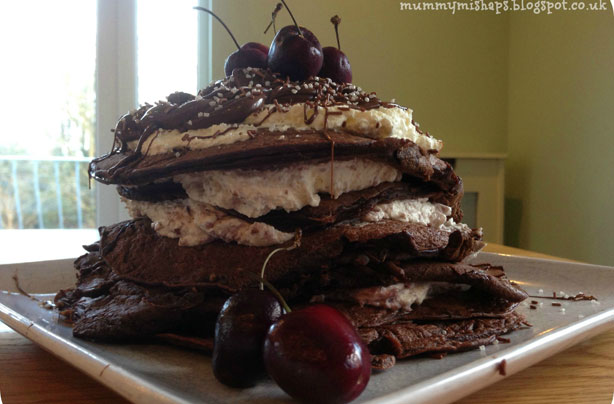 Black forest pancake Black forest pancake