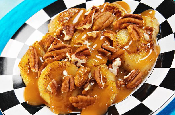 Toffee pecan bananas