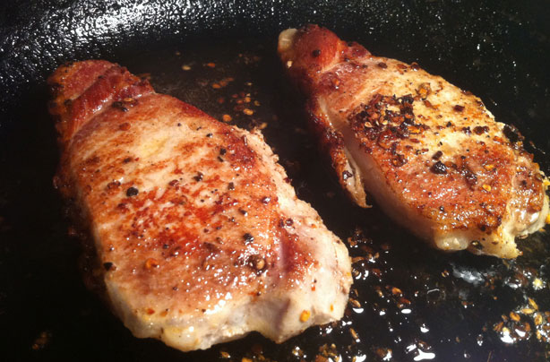 Ethiopian-spiced pork steaks