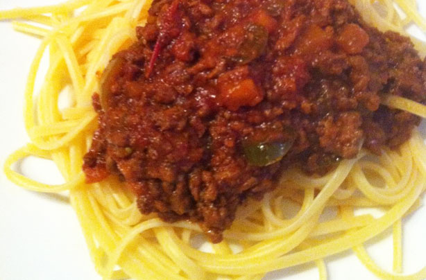 Five-spice spaghetti Bolognese