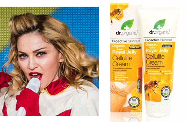 Madonna dr organic royal jelly cellulite cream photo Madonna dr organic royal jelly cellulite cream photo