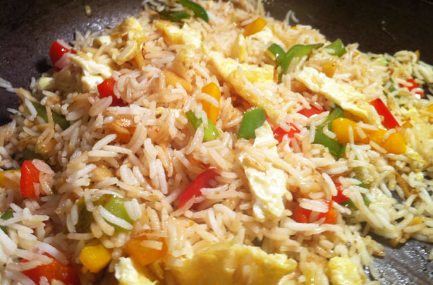 Pepper and egg fried rice