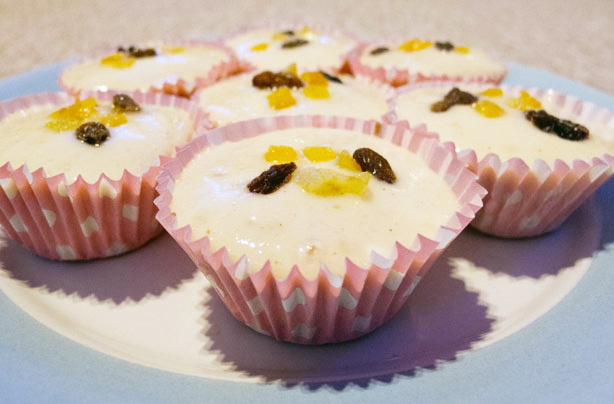 Angel cupcakes with brandy frosting Angel cupcakes with brandy frosting