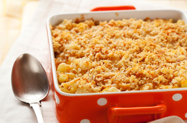 Crunchy topped fish bake