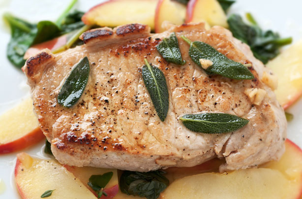 Apple pork chops