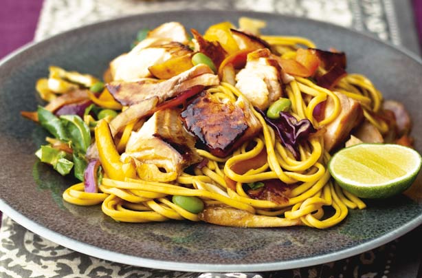Salmon stir-fry