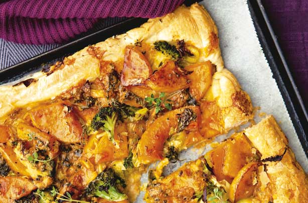 Squash and cheese tart