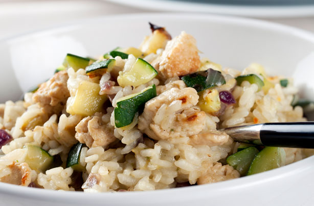 Courgette risotto