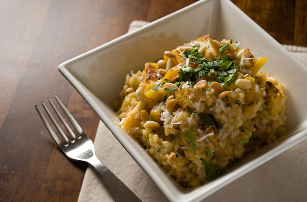 Sage and butternut risotto
