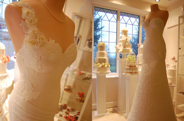 Wedding dress cake Wedding dress cake