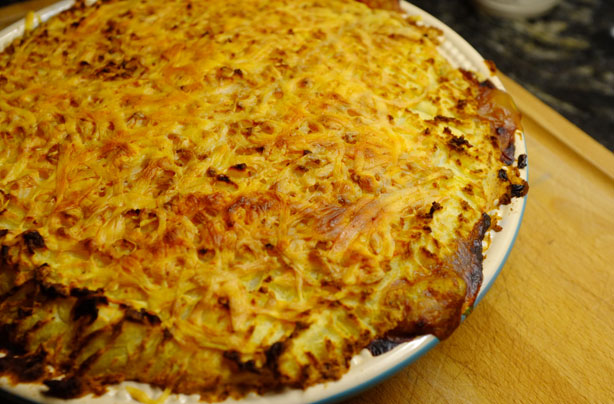 Cheesy lentil cottage pie