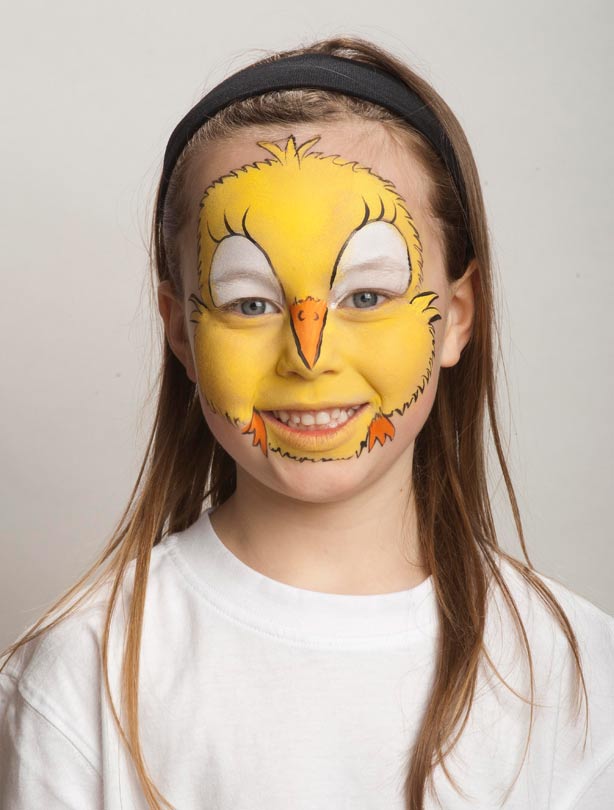 Chicken face paint Chicken face paint
