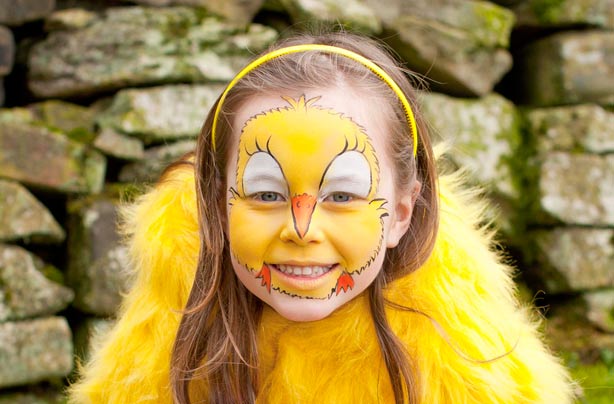 Chicken face paint