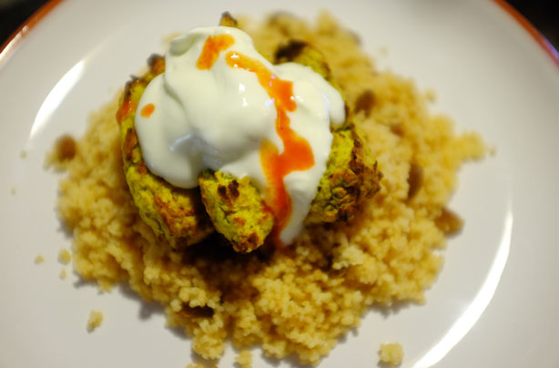 Oven-baked falafel bites