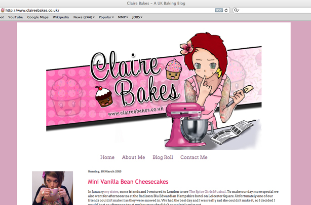 Claire Bakes blog Claire Bakes blog