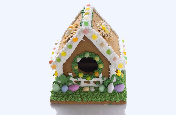 Easter gingerbread cottage Easter gingerbread cottage