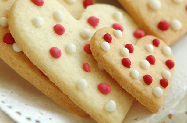 Iced heart biscuits