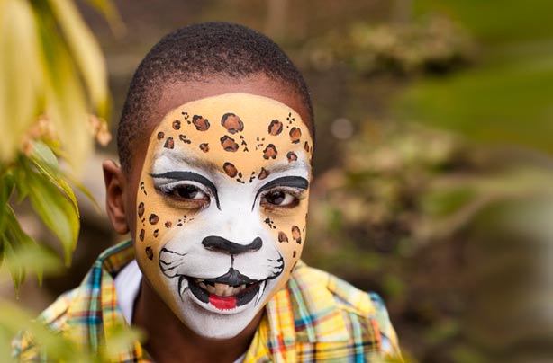 Leopard face paint
