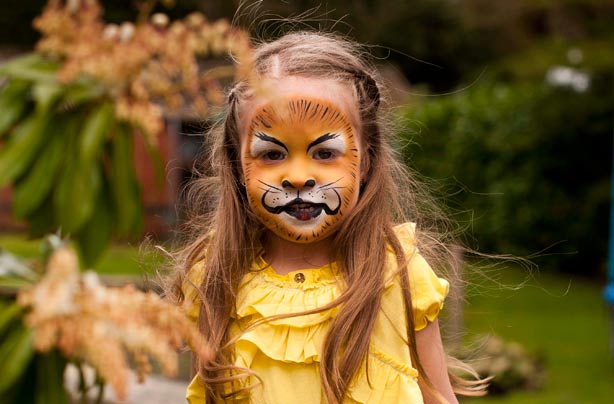 Leopard face paint