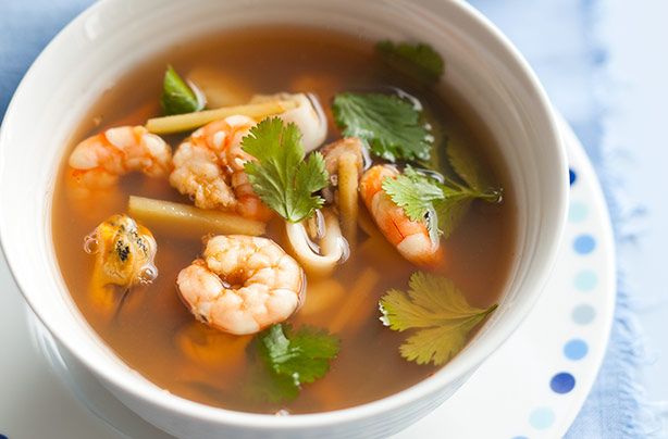 Spicy seafood soup