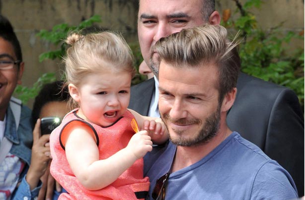 David and Harper Beckham