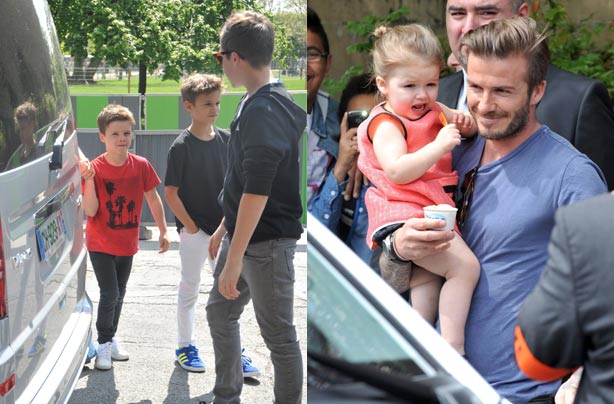 David, Brooklyn, Romeo, Cruz and Harper Beckham David, Brooklyn, Romeo, Cruz and Harper Beckham