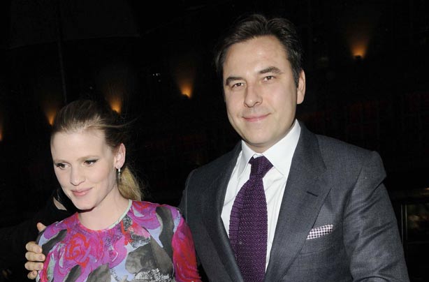 Lara Stone and David Walliams