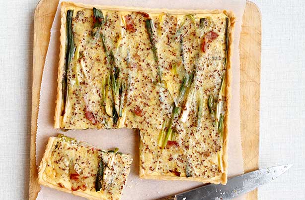 bacon, leek and potato tart bacon, leek and potato tart