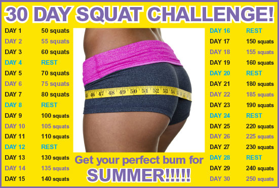 30-day squat challenge