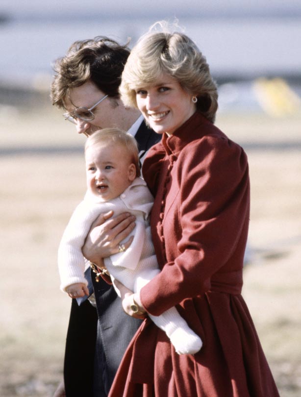 Princess Diana with Prince William as a baby Princess Diana with Prince William as a baby