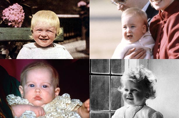 The royals as babies